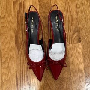Madden Girl Burgundy Slingback Heels